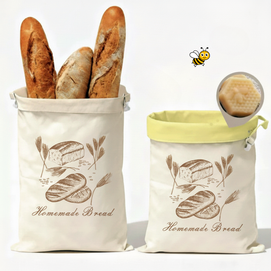 Premium Cotton-Linen Beeswax Bread Bags – from Lorine