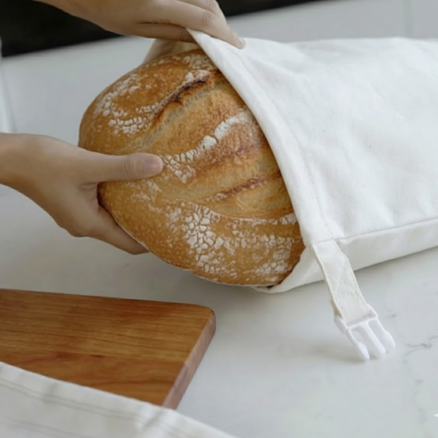 Premium 100% Cotton-Beeswax Bread Bags - by Lorine